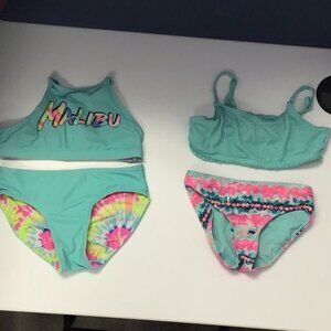Bundle of 2 Justice Bikini Swimsuits, Girls Size 8